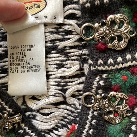 Talbots cotton fisherman Christmas sweater - Picture 5 of 7